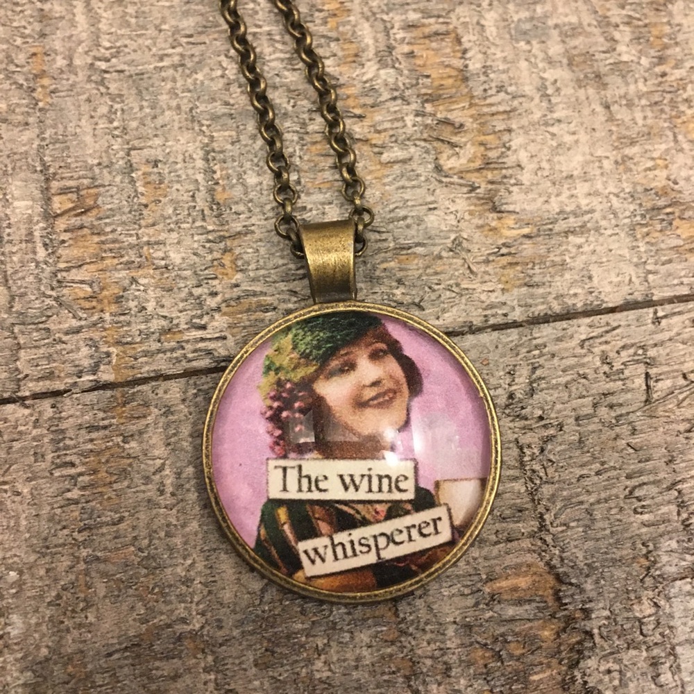 Wine lover necklace